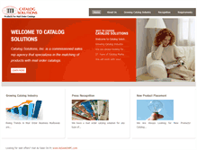 Tablet Screenshot of catalog-solutions.com